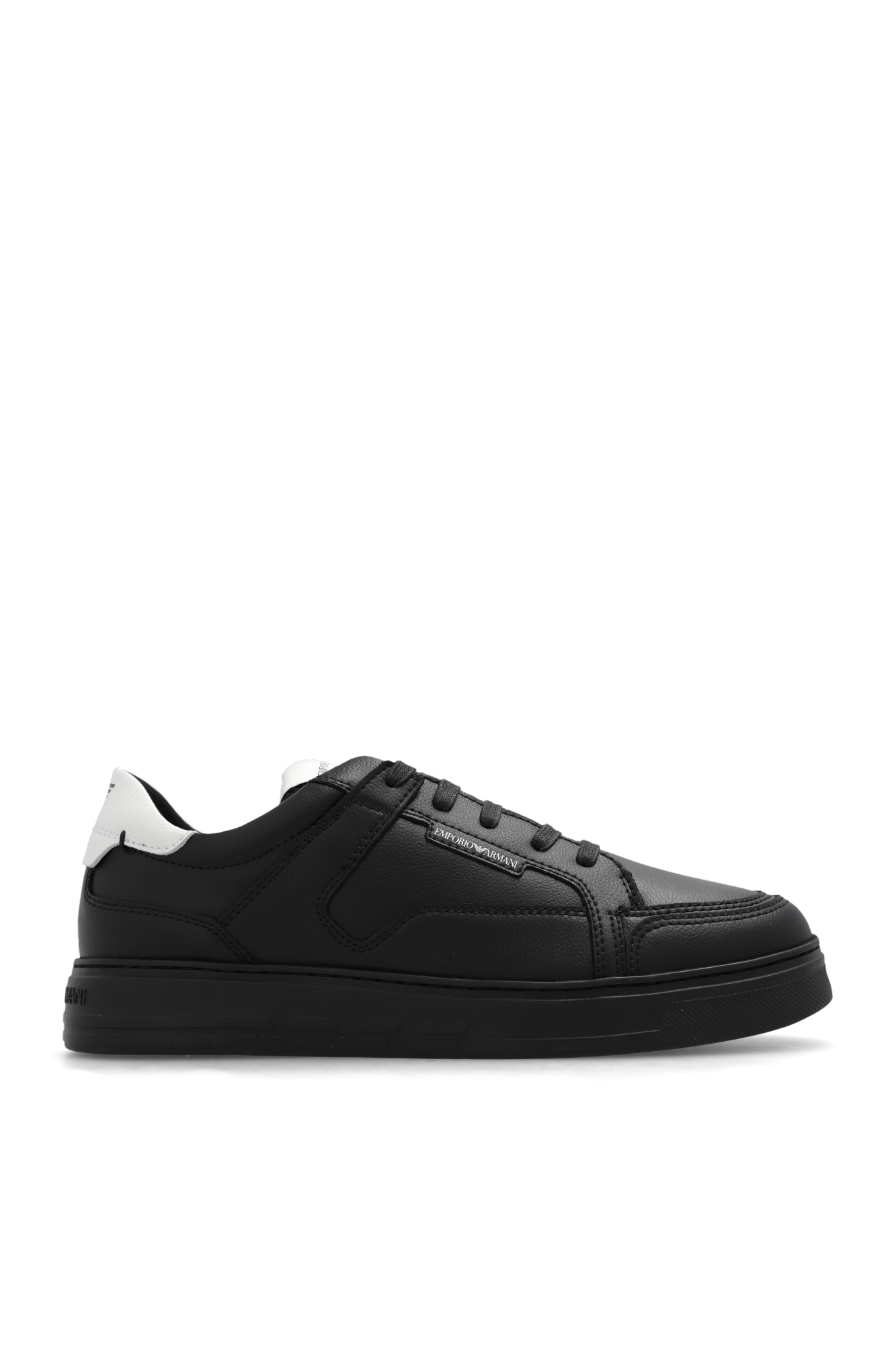 Domaine pignadaShops GB Black Sneakers with logo Emporio Armani